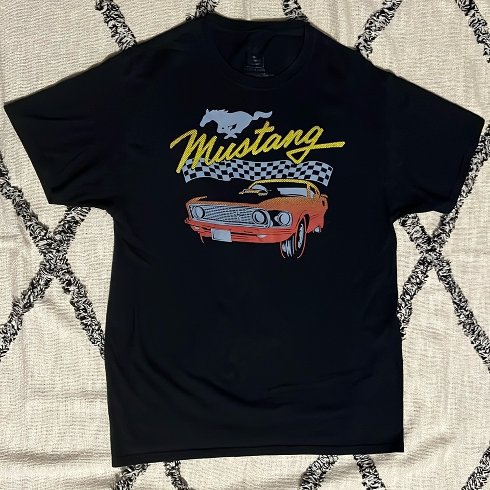 Ford Mustang Official Licensed Product Tee Shirt M (38/40) Men Black Graphic